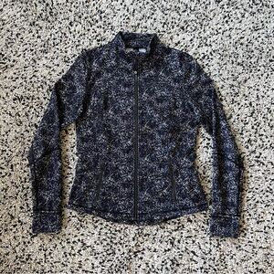 Lululemon Luxtreme Forme Jacket Black Purple Speckle Full Zip Women’s Size 12